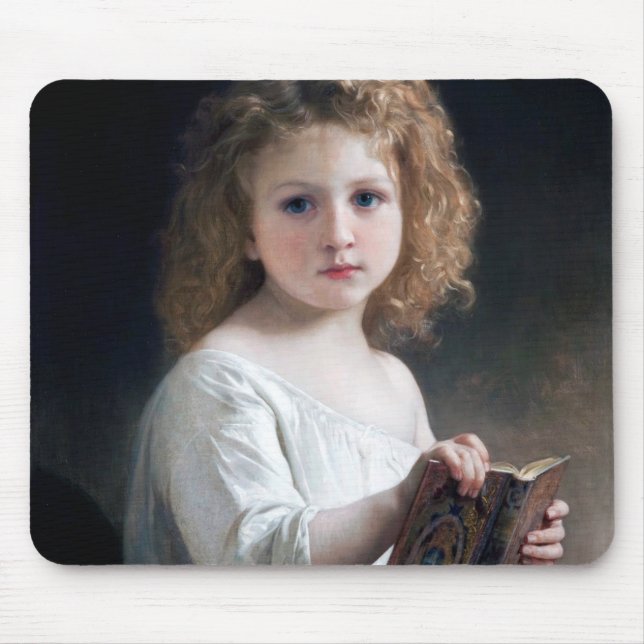 Alfombrilla De Ratón Niña pequeña, Bouguereau (Frente)