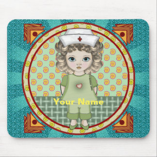 Alfombrilla De Ratón Niña pequeña enfermera