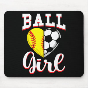 Alfombrilla De Ratón Niña Suave Regalos para Amantes del Fútbol Mujeres