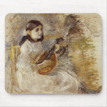 Niña tocando la mandolina (de Berthe Morisot)