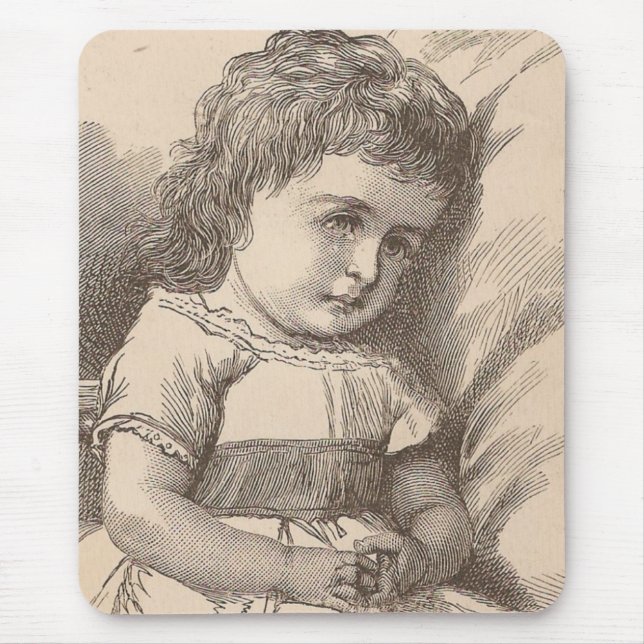 Alfombrilla De Ratón Niña Triste (Frente)