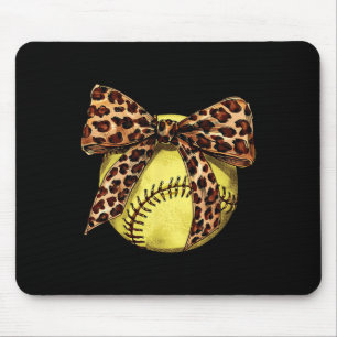 Alfombrilla De Ratón Niñas Suave Leopardo Estampado Animal Lazo Cinta M