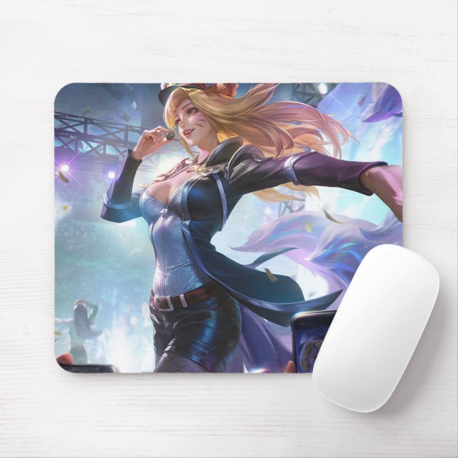 Alfombrilla De Ratón Nine Tail Fox Mousepad | Personalizable Mousepad (Con ratón)
