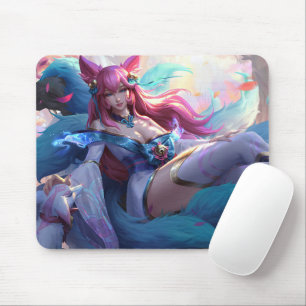 Alfombrilla De Ratón Nine Tail Fox Mousepad   Personalizable Mousepad