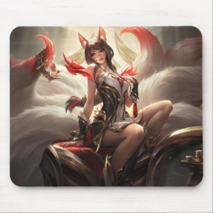 Alfombrilla De Ratón Nine Tail Fox Mousepad   Personalizable Mousepad