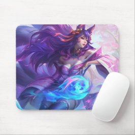 Alfombrilla De Ratón Nine Tail Fox Mousepad | Personalizable Mousepad