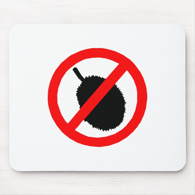 Alfombrilla De Ratón Ningún artículo del Rótulo del Durian (Frente)