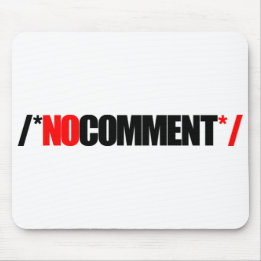 Alfombrilla De Ratón Ningún cojín de ratón del comentario