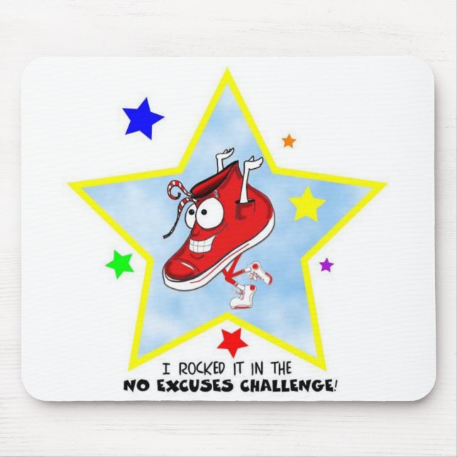 Alfombrilla De Ratón NINGÚN desafío Mousepad de las EXCUSAS (Frente)