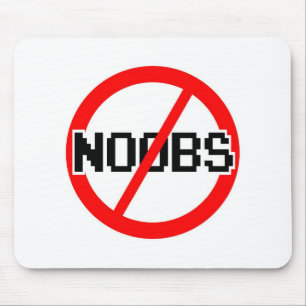 Alfombrilla De Ratón NINGÚN NOOBS - mono del friki/hacker/pc/code