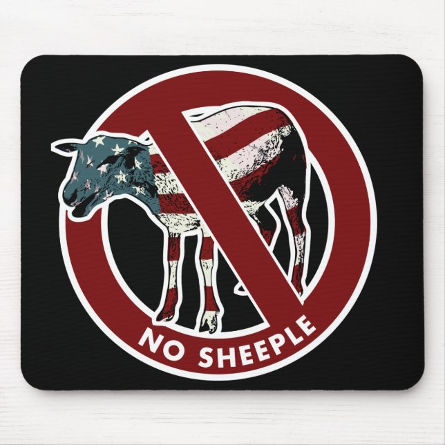 Alfombrilla De Ratón Ningún Sheeple Mousepad (Frente)
