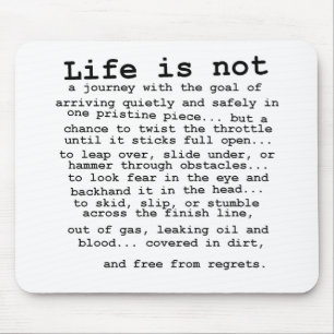 Alfombrilla De Ratón Ningunos pesares - motocrós Mousepad de la bici de