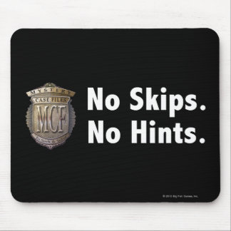 Alfombrilla De Ratón Ningunos saltos. Ningunas indirectas. Blanco