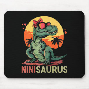Alfombrilla De Ratón Ninisaurus Dino Dinosaur Nini-saurus T-rex Madre