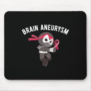 Alfombrilla De Ratón Ninja Brain Aneurysm Awareness Martial Arts Ninjut