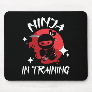 Alfombrilla De Ratón Ninja En Entrenamiento - Marcial Mixta Karate Taek