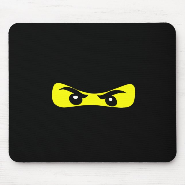 Alfombrilla De Ratón Ninja Eyes Fun Halloween Ninja Costume (Frente)