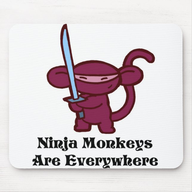 Alfombrilla De Ratón ninja-monkeysareeverywherer (Frente)