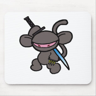 Alfombrilla De Ratón Ninja negro Garra-Ningunas palabras