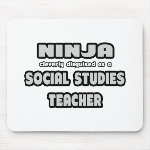 Alfombrilla De Ratón Ninja... Profesor de Estudios Sociales