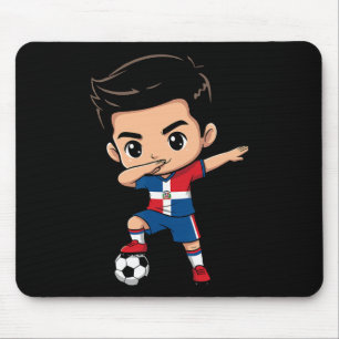 Alfombrilla De Ratón Niño de la República Dominicana bandera de Dominic