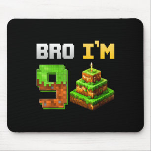 Alfombrilla De Ratón Niño es mi juego de cumpleaños número 9 Pixel 9 añ