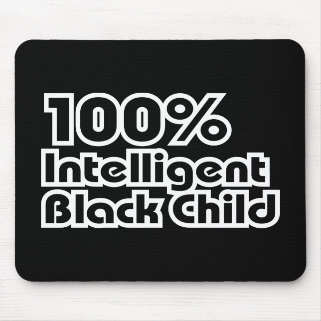 Alfombrilla De Ratón Niño negro 100% inteligente (Frente)
