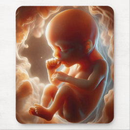 Alfombrilla De Ratón Niño nonato succionando su dedo