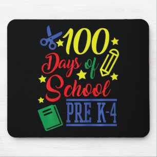 Alfombrilla De Ratón Niños 100 Días De Educación Preescolar 4