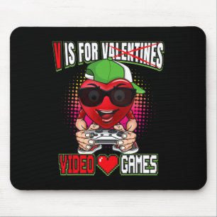 Alfombrilla De Ratón Niños Adolescentes Día de San Valentín V Es Para V