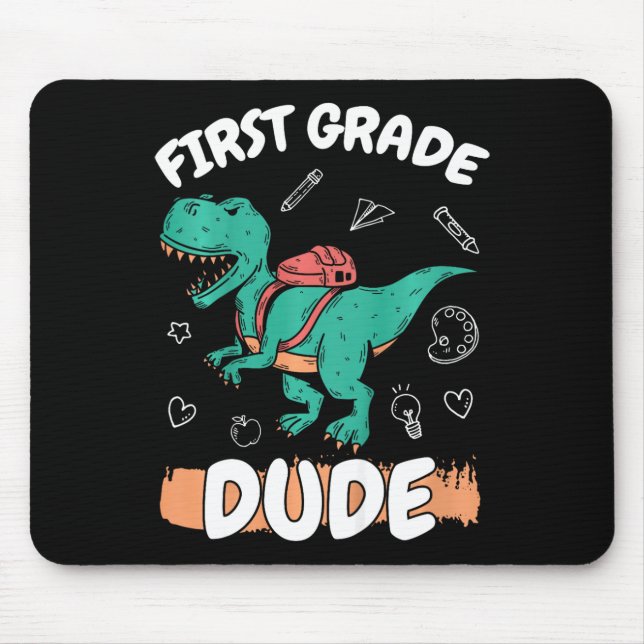 Alfombrilla De Ratón Niños De 1er Grado Regresan A La Escuela De Primer (Frente)