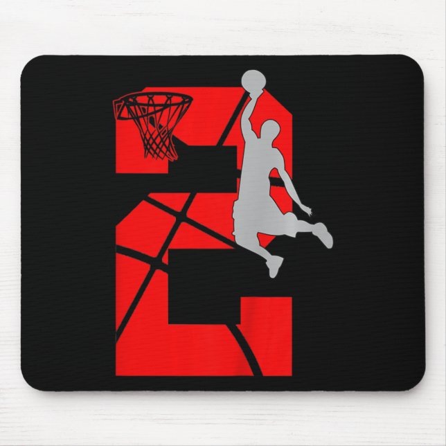 Alfombrilla De Ratón Niños de 2 años de edad Fiesta de cumpleaños de ba (Frente)