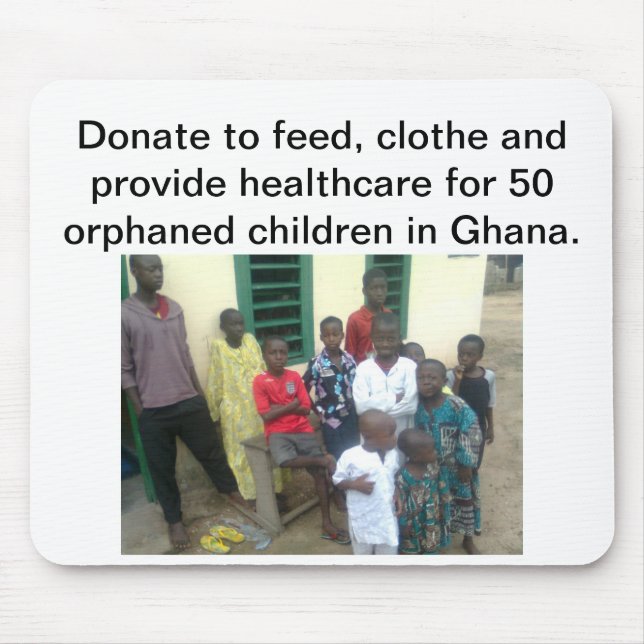 Alfombrilla De Ratón Niños dejados huérfano en Ghana (Frente)