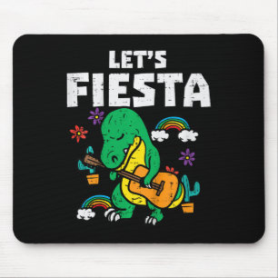 Alfombrilla De Ratón Niños Dejan Fiesta Dino Trex Cute Niños Pequeños C