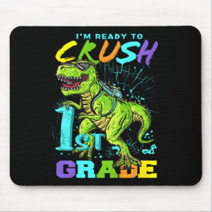 Alfombrilla De Ratón Niños Divertidos Primer Grado T-Rex Tee