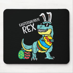 Alfombrilla De Ratón Niños Eastersaurus Rex Pascua Trex Conejo Niños Bo