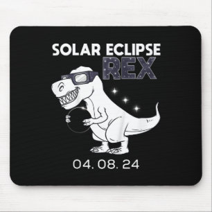 Alfombrilla De Ratón Niños Eclipse solar T Rex 04.08.2024 Dino Diversió
