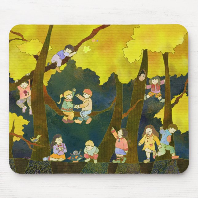 Alfombrilla De Ratón Niños en el cielo Mousepad (Frente)