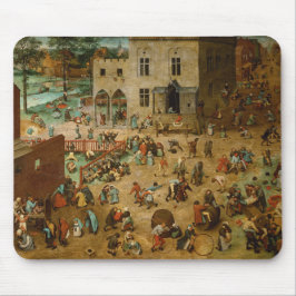 Alfombrilla De Ratón Niños jugando juegos (Pieter Bruegel el mayor)