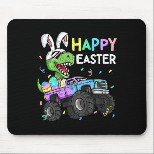 Alfombrilla De Ratón Niños Niños Niños Feliz Pascua T-rex Bunny Monster