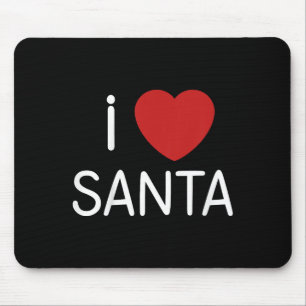 Alfombrilla De Ratón Niños Niños Pequeños Me Encanta Santa Claus Niños