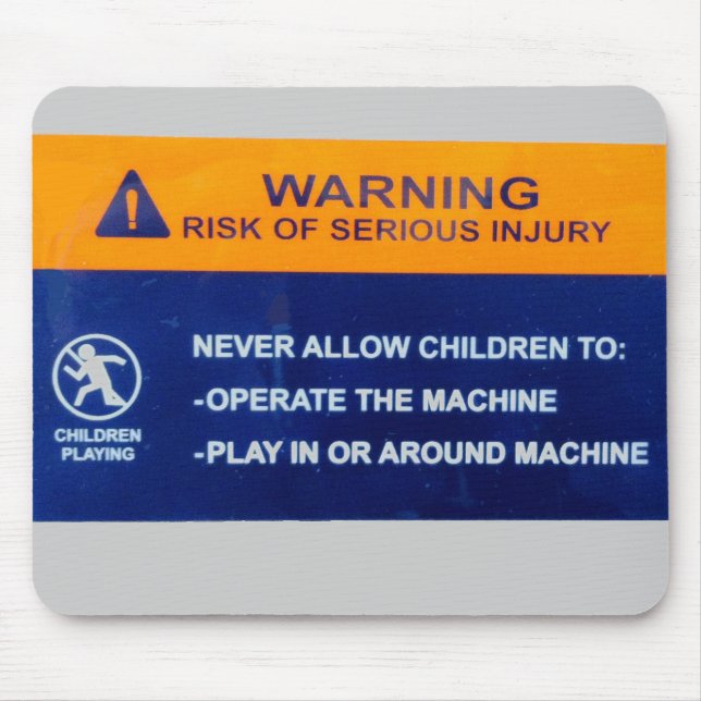 Alfombrilla De Ratón Niños no permitidos en la computadora (Frente)