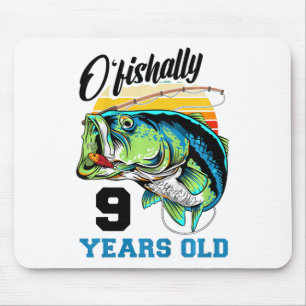 Alfombrilla De Ratón Niños O'fishally 9 Años Cumpleaños 9º Cumpleaños P