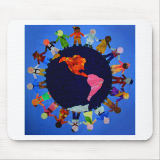 Alfombrilla De Ratón Niños pacíficos por el mundo en Mousepad