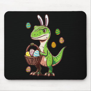 Alfombrilla De Ratón Niños Pascua Dinosaurio Trex Huevo Caza Niños Para