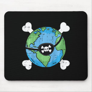 Alfombrilla De Ratón Niños Pirata Planeta Tierra Día Niño Ambiental