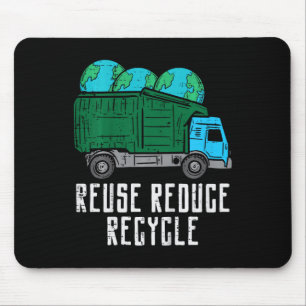 Alfombrilla De Ratón Niños reutilizan reducir el uso del camión de gara