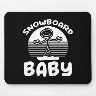 Alfombrilla De Ratón Niños Snowboarding Ba