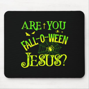 Alfombrilla De Ratón Niños son Halloween Jesús Cristiano de Otoño