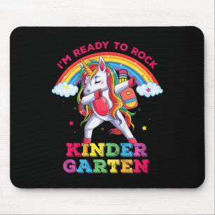 Alfombrilla De Ratón Niños Unicornio Dabbing Estoy Listo Para Rock Kind